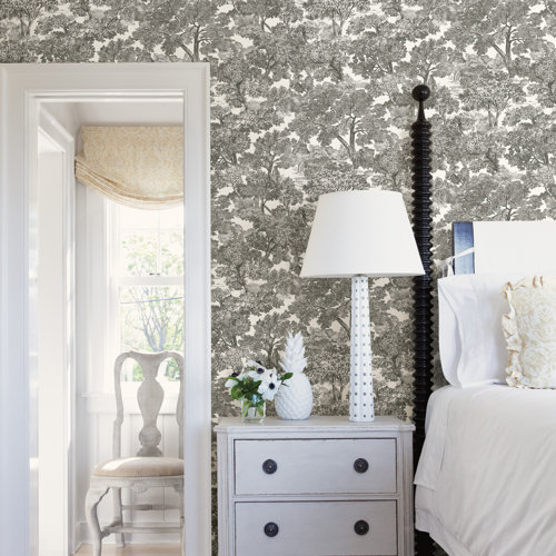 Brewster Home Fashions Spinney Toile Wallpaper & Reviews Wayfair